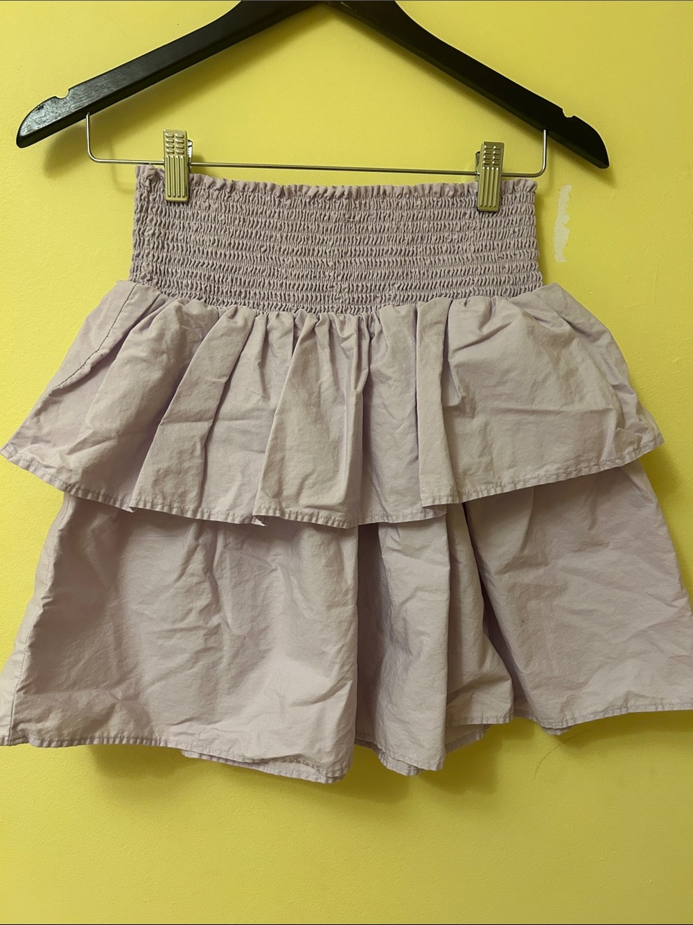 Ruffle Mini Skirt - Light Mauve